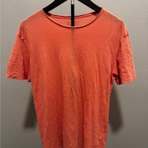 All Saints Men's Coral Short Sleeve Tee